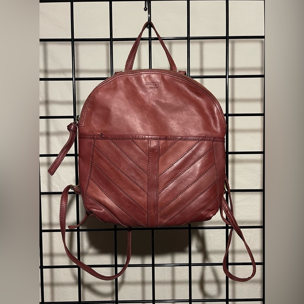 Margot New York Chestnut Leather Backpack